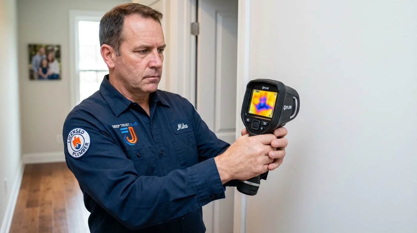Thermal imaging leak detection by Johns Plumbing LLC in Mercer